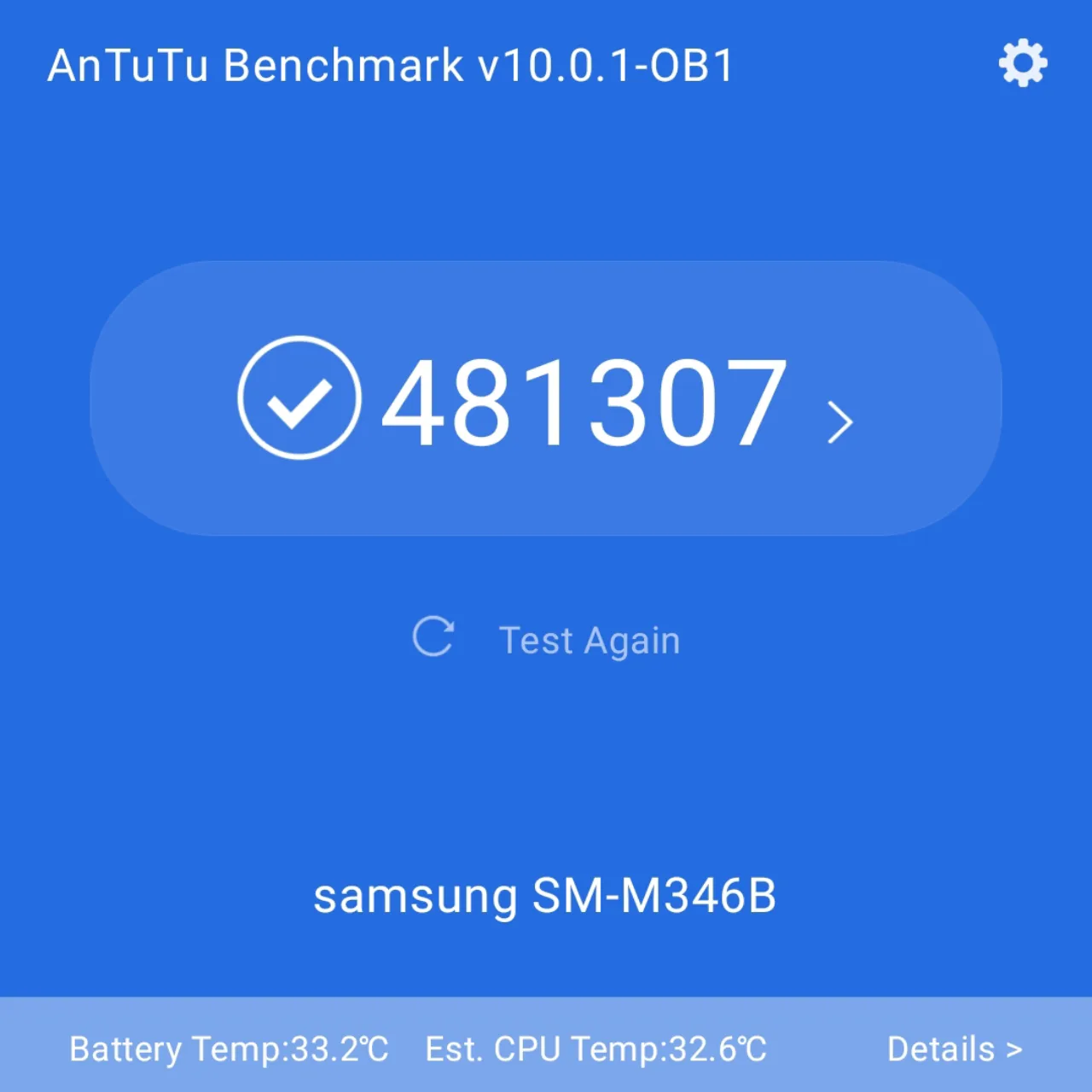 Samsung Galaxy M34 Antutu Score